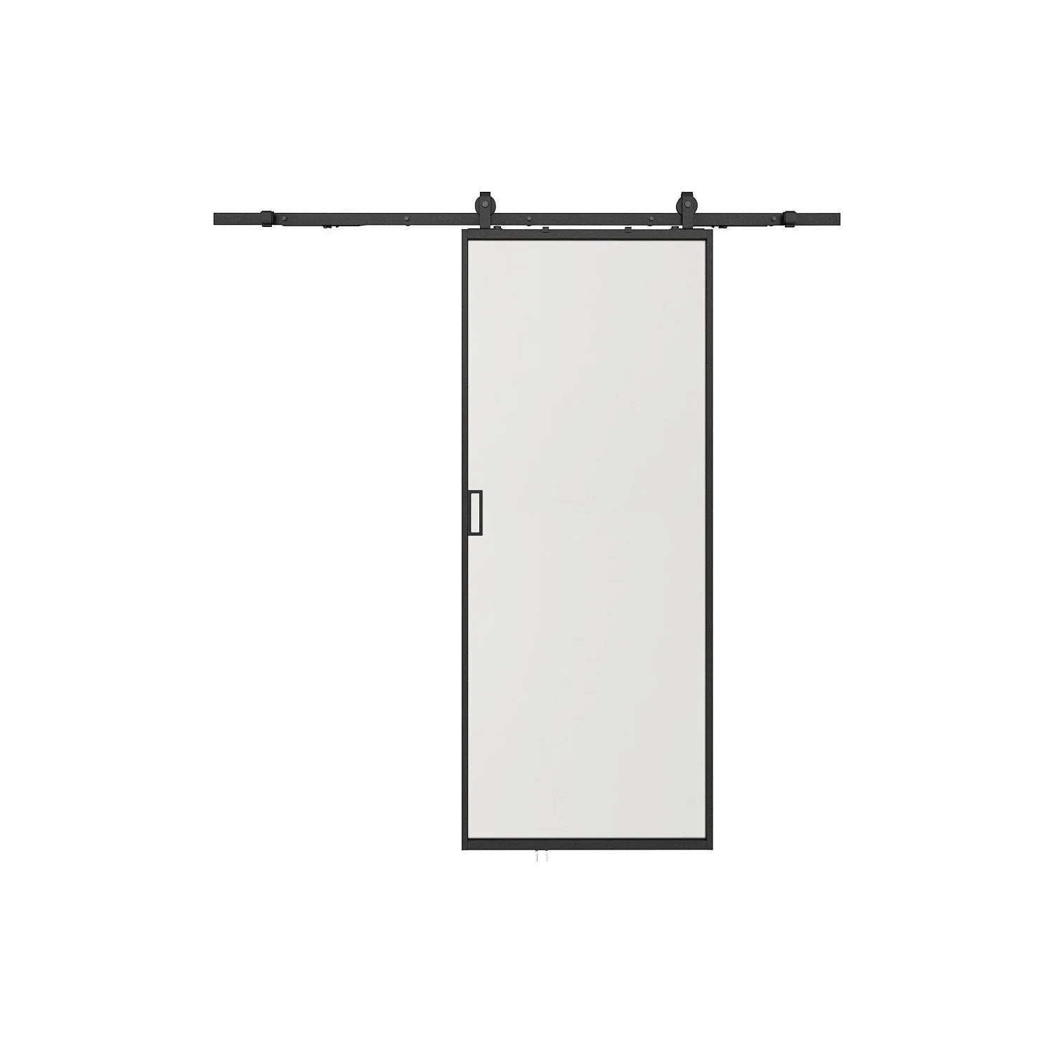 Vente-unique Schiebetür Linci Schwarz 83 cm