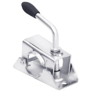 vidaXL Stützradklemme aus verzinktem Stahl für Autoanhänger.