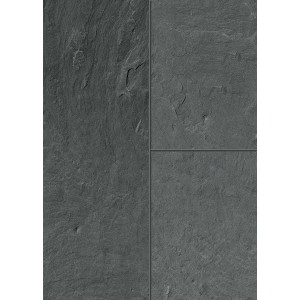 Classen Ceramin Fliese Neo Vario Ölschiefer, Bodenfliese in dunklem Grau mit leichter Struktur.