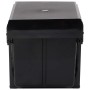 Schwarzer vidaXL Abfallbehälter 36L für Küchenschrank mit zwei Fächern und Soft-Close Funktion.