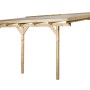 Weka Terrassenüberdachung Holz, Größe 3 (424x306cm), mit transparentem Kunststoffdach.