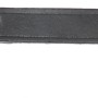 Schwarzes Heim Hundehalsband aus Softleder, 16 mm breit und 40 cm lang.
