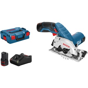 Bosch Professional Akku-Kreissäge GKS 12 V-26 mit Zubehör und L-Boxx.