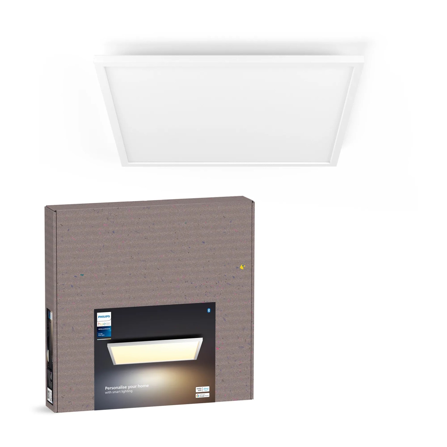 Philips Hue Aurelle LED-Panel, 60x60 cm, Weiß, mit Verpackung.