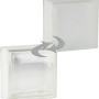 Fuchs Glasstein, 19x19x8 cm, Vollsicht, einseitig satiniert. Ideal für moderne Glaswände.