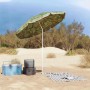 vidaXL Sonnenschirm mit Tarnmuster, 161x161x193cm, ideal für Strand und Garten.