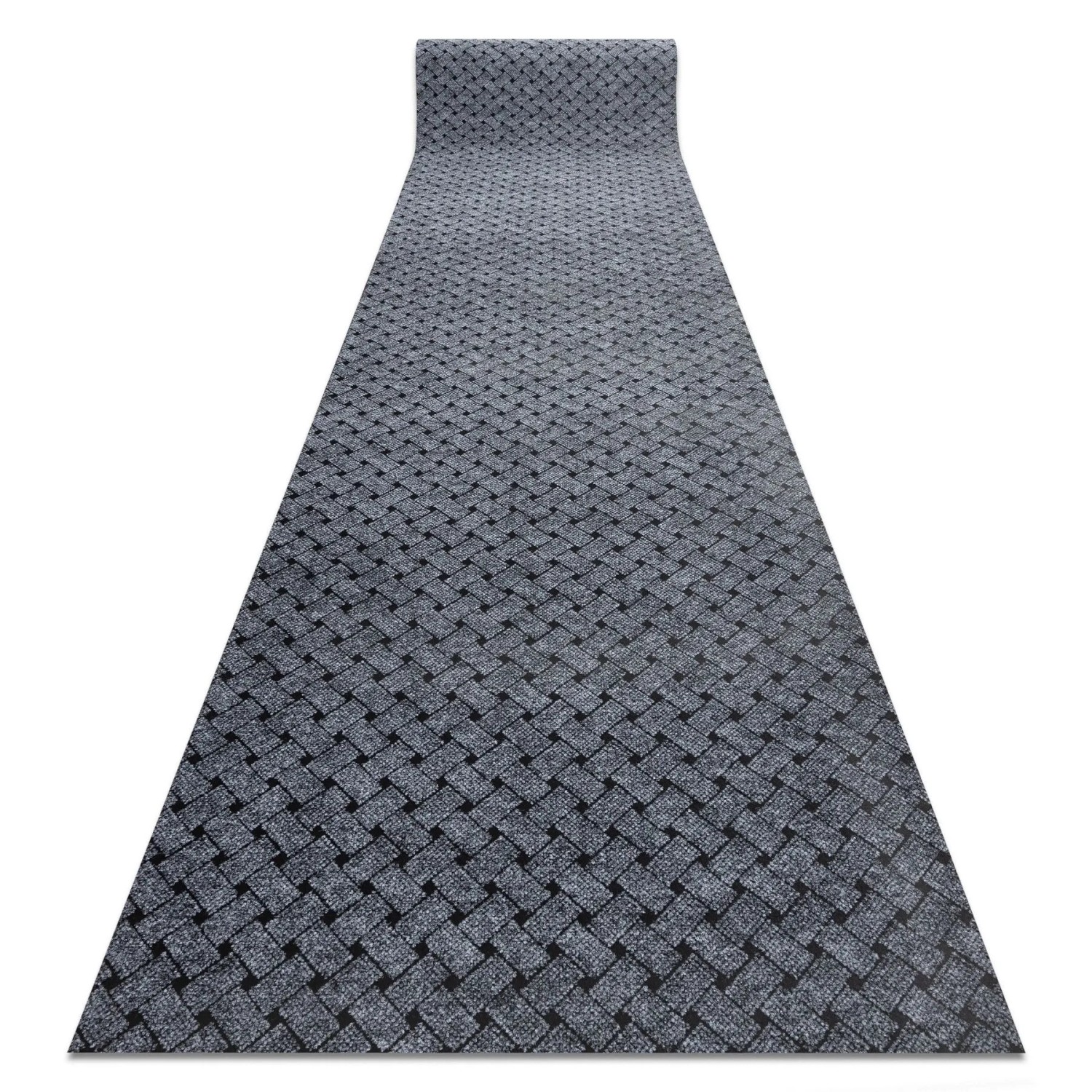 RugsX Türmatte Rutschfest 100 Grau 100cm 290cm