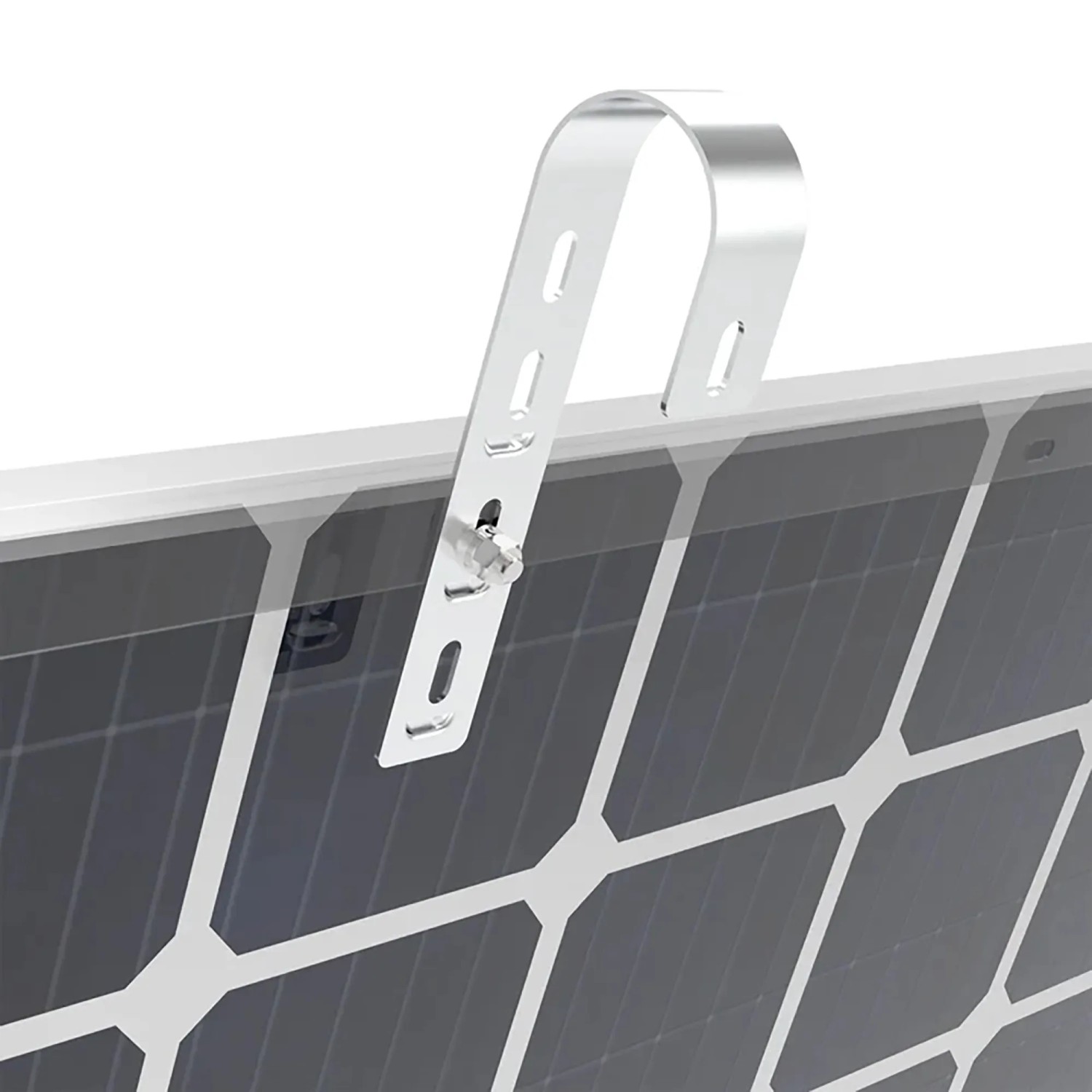 ABSSAR Multi-Halteset zur Solarpanel-Montage am Balkon, Detailansicht.