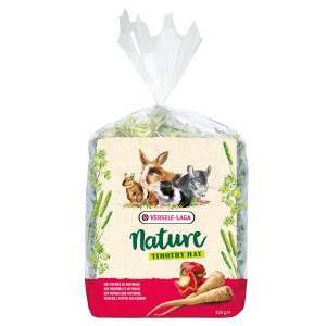 Nature Timothy Hay Ergänzungsfutter mit Paprika und Pastinaken, 500g Packung für Nager.