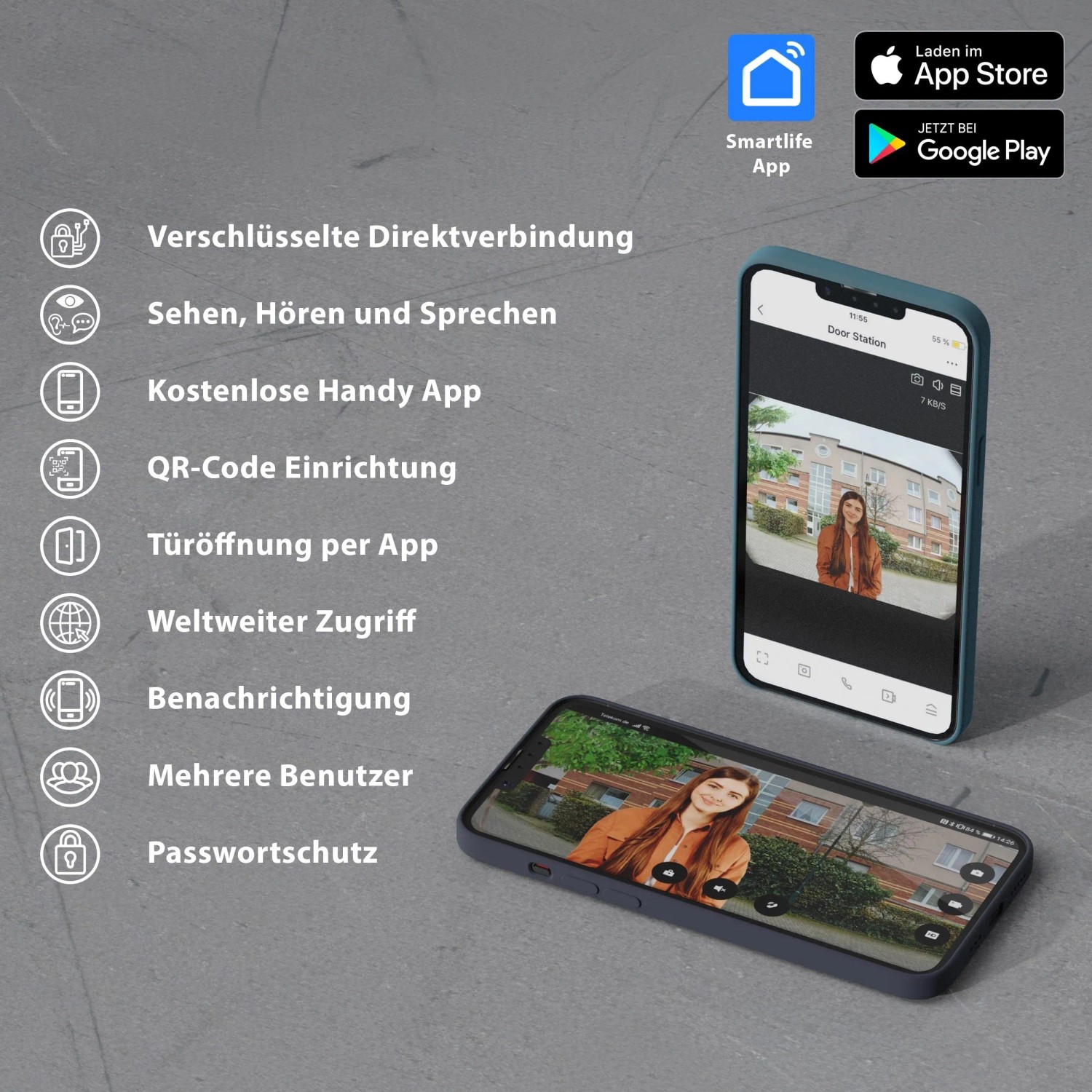 Goliath Funk Video Türklingel mit Kamer App Fähig_4