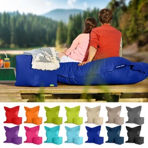 Green Bean Sitzhocker 2er Set Square XXL + Dice 140 x 180 x 25 cm Wetterfest Blau