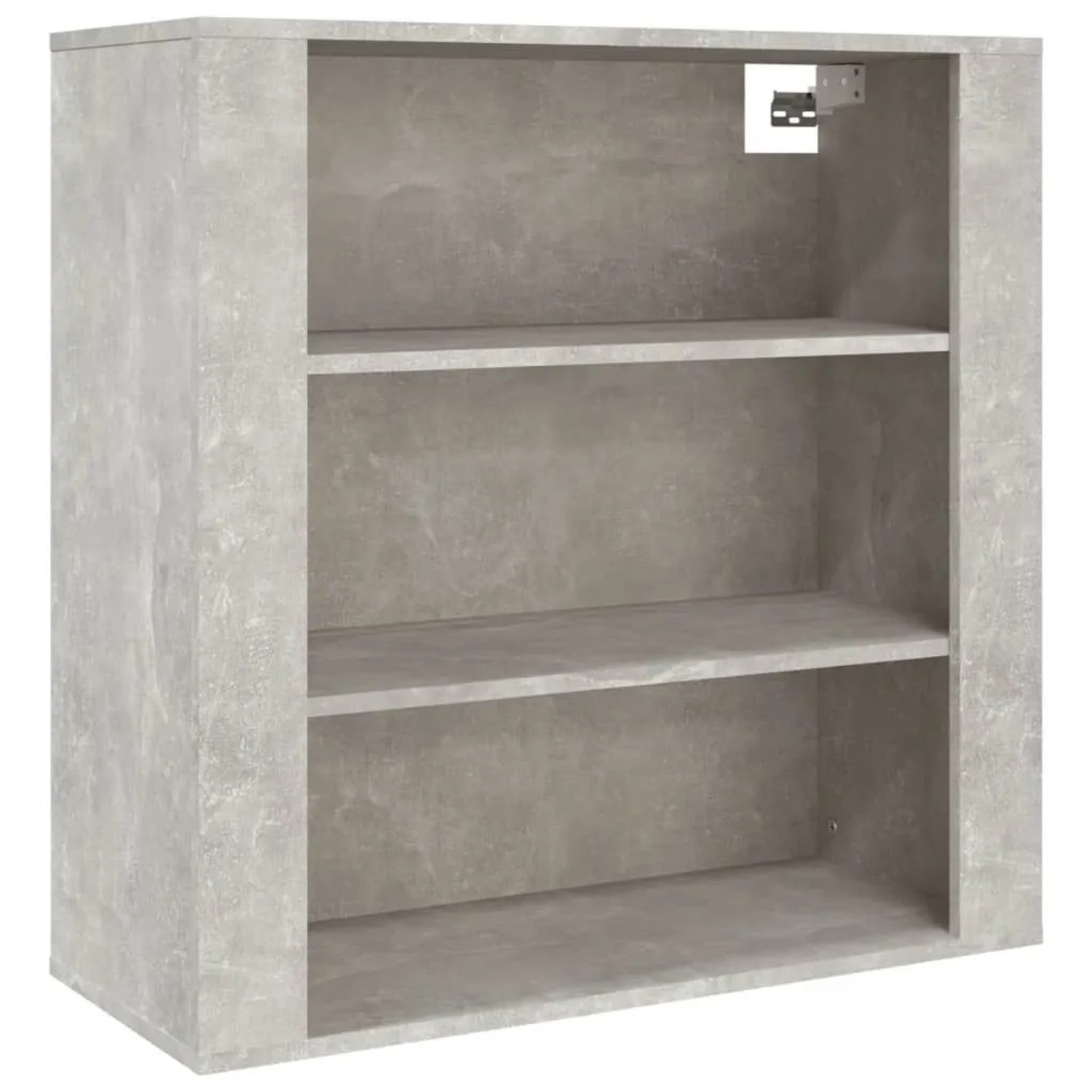 vidaXL Wandschrank Betongrau 80x33x80 cm Holzwerkstoff 816596