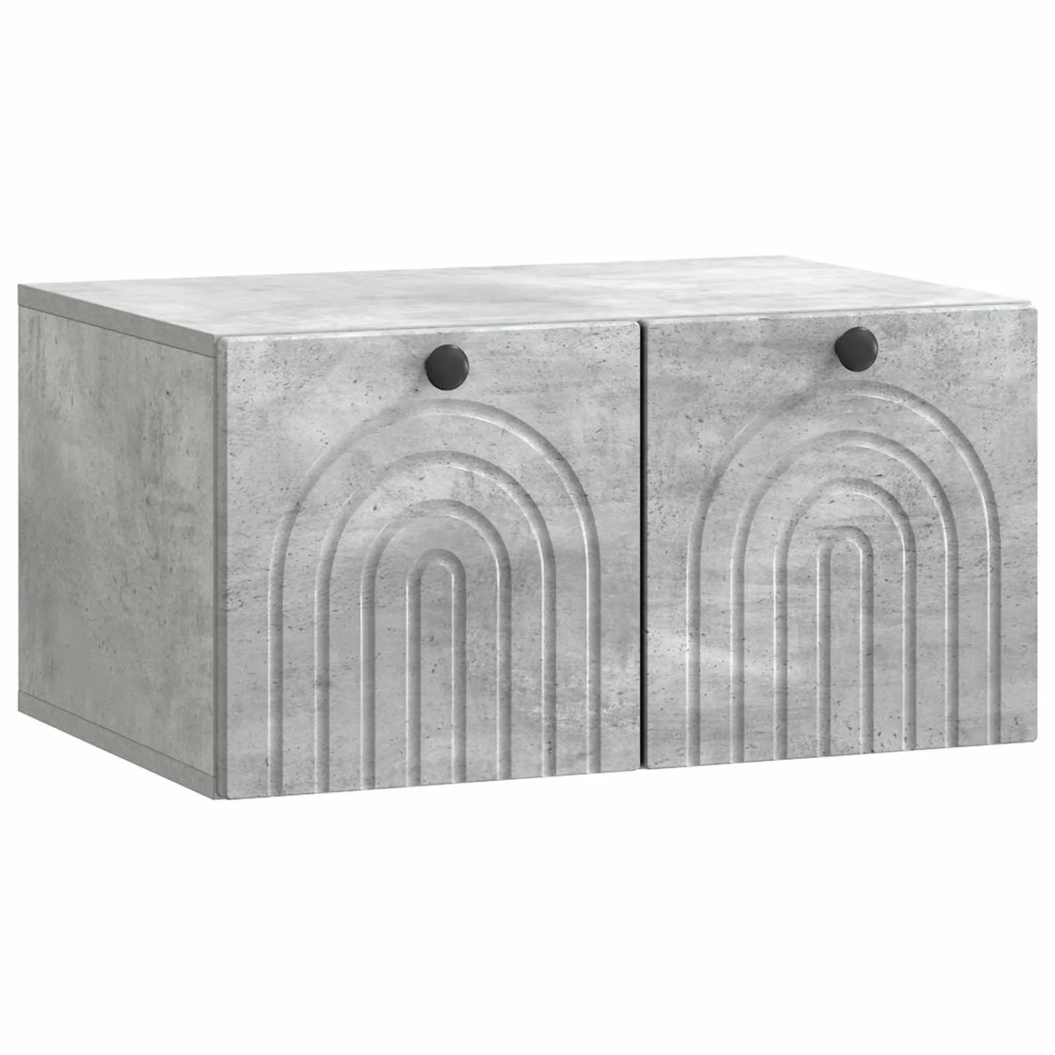 vidaXL Wandmontierter TV-Schrank Betongrau 59,5 x 41 x 30 cm 898168