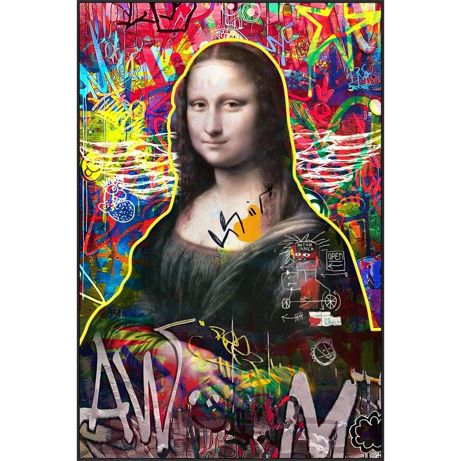 Art Universe Leinwandbild Modern Lisa 100 x 150 cm