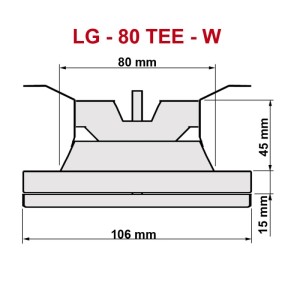 Häusler Lüftungsgitter LG-80 TEE W Weiss Deckenlüfter DIN 80 Zuluftgitter