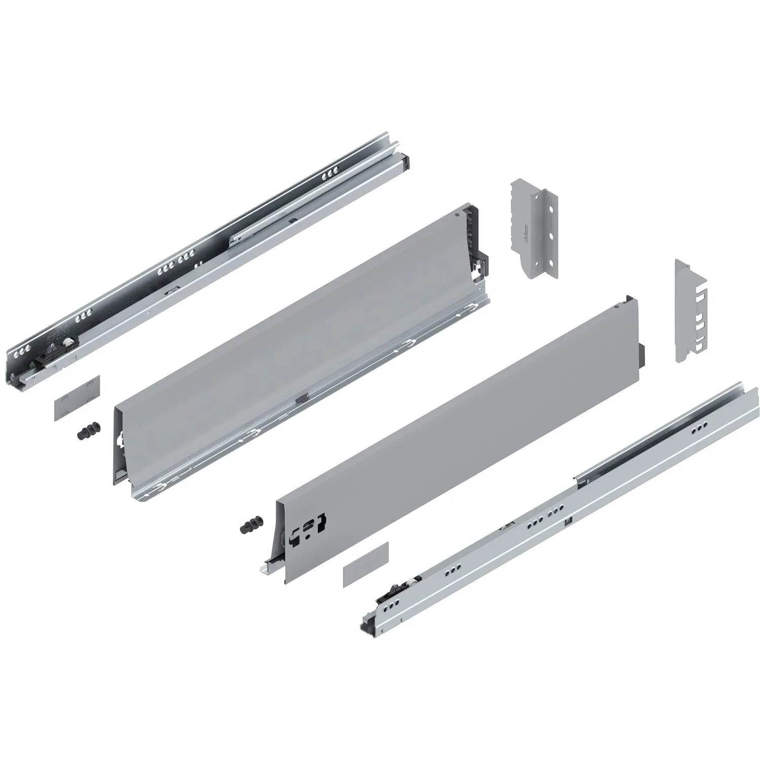 Blum Tandembox antaro K Vollauszug Blumotion 600 mm 30 kg Grau 1 Paar