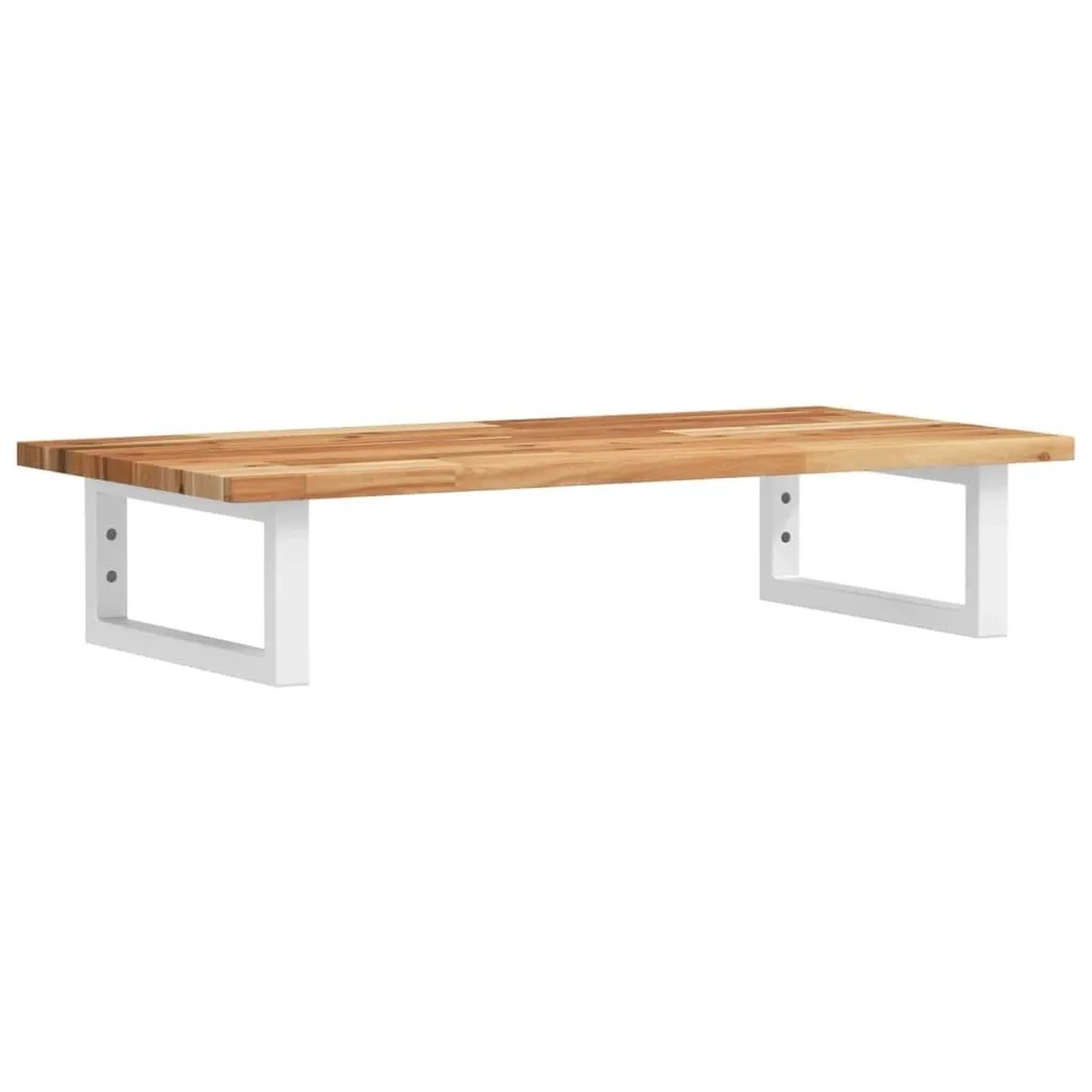 vidaXL Waschbeckenregal Wandmontage Stahl und Akazienholz 3302716