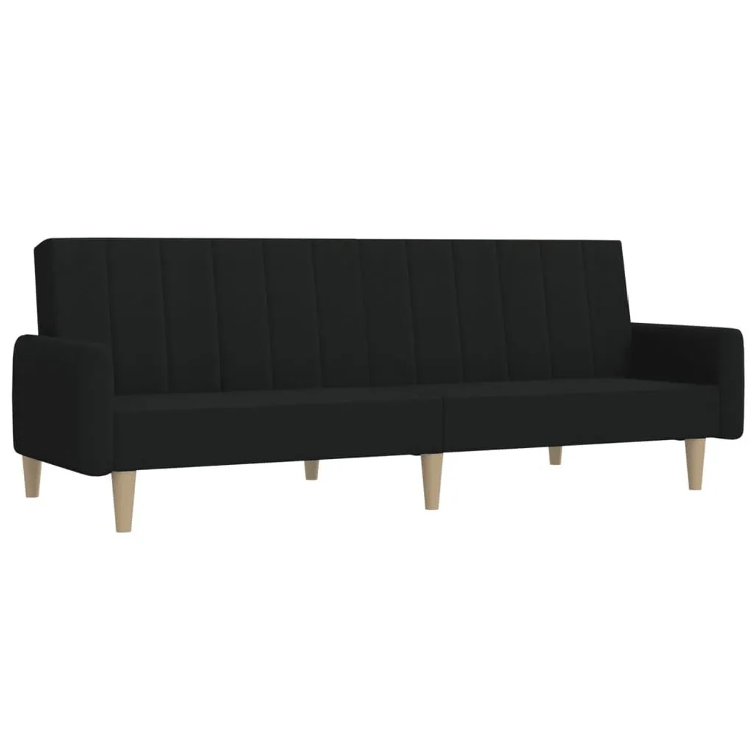 vidaXL Schlafsofa 2-Sitzer Schwarz Stoff 375854 günstig online kaufen