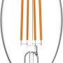 E14 LED Leuchtmittel in Kerzenform, 4,5W, warmweiß, für Wohn- und Essbereich.