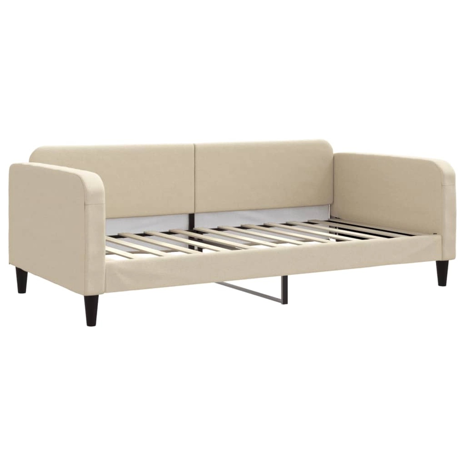 vidaXL Tagesbett Creme 100x200 cm Stoff1842530
