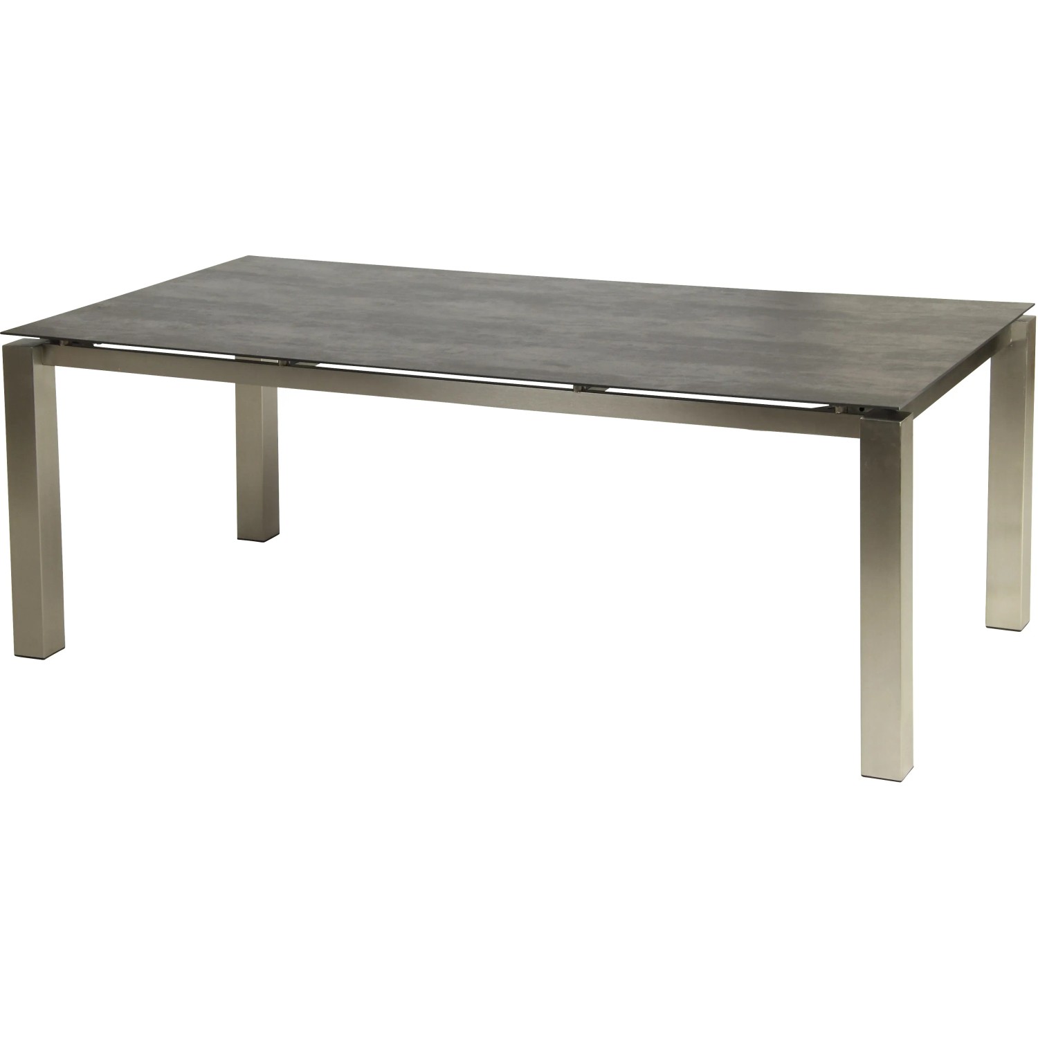 Acamp Gartentisch Auris, 200x100 cm, Edelstahl/Metalica Dark, für Gartenmöbel-Sets.