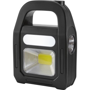 Schwarze COB-LED Arbeitsleuchte mit Tragegriff für Werkstatt und Baustelle.