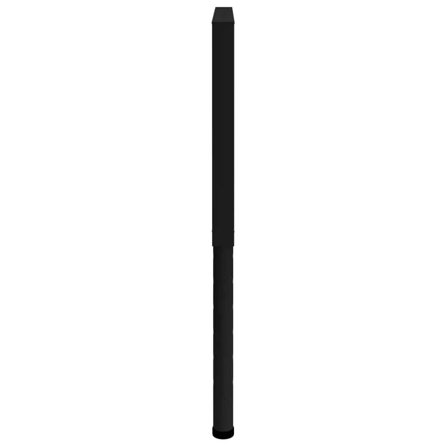 Verstellbares Werkbankgestell von vidaXL, 2er-Set, aus schwarzem Metall.