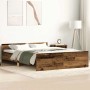 vidaXL Bettgestell Ohne Matratze Altholz-Optik 120x200cm Holzwerkstoff 3328732_2
