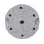 Runder, grauer MCW Sonnenschirmständer F92 aus poliertem Granit, 24 kg schwer.