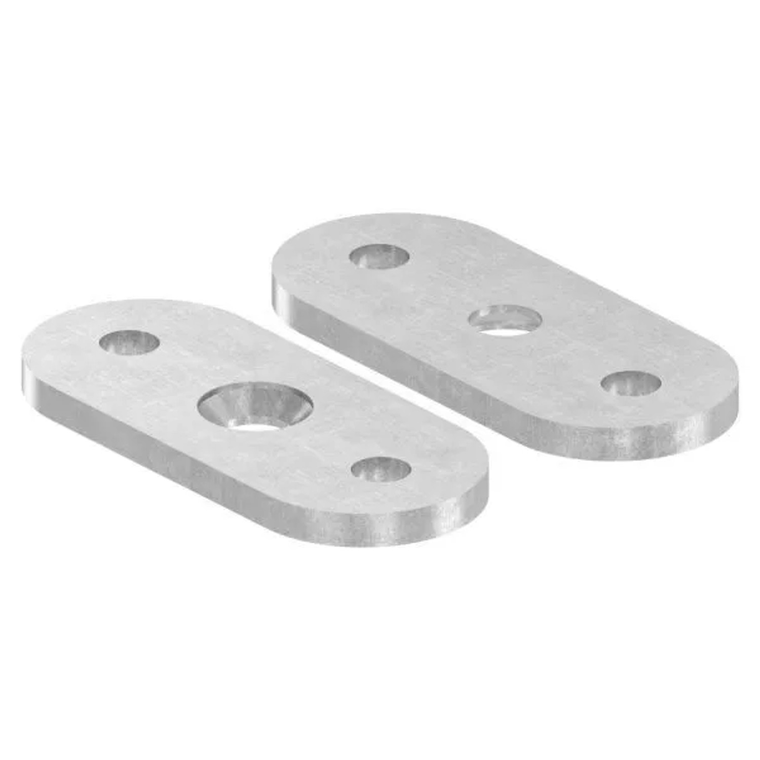 FeNau Halteplatte 64x24x4 mm Für Vierkant/flach Stahl S235JR Roh