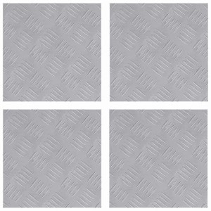 vidaXL Rautenscheiben 4 Stk Silber 30 x 30 cm Aluminium 4104286