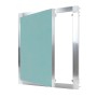 Protektor Revisionsklappe 40x40cm mit Alu Rahmen und Gipskarton Einlage, silber.