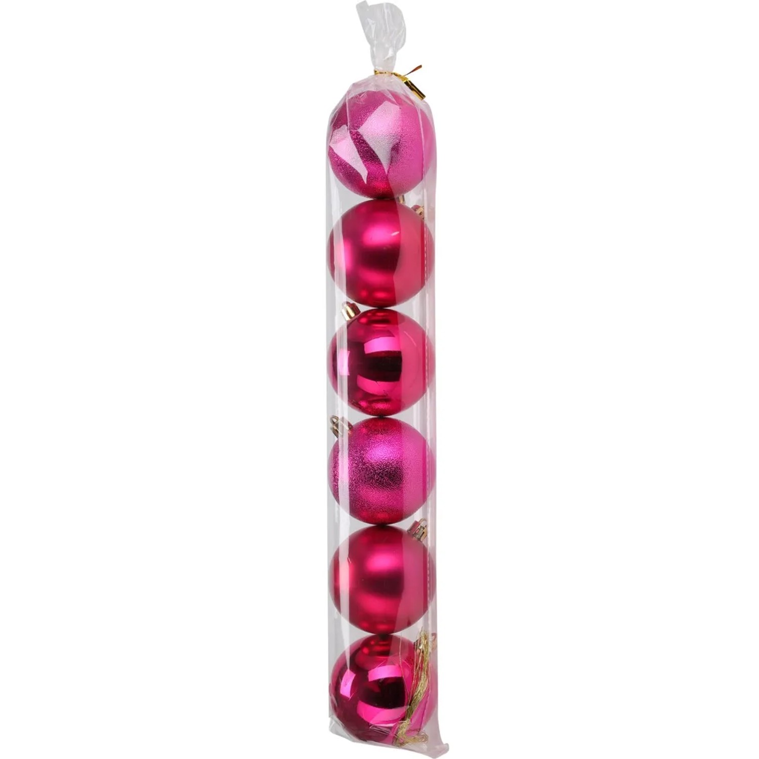 Weihnachtskugel-Set Ø 8 cm 5 Stück Fuchsia