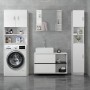 ML-Design Badezimmerschrank, weiß, 30x190x25 cm, Hochschrank für Bad mit Stauraum.