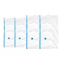 Relaxdays Vakuumbeutel 4er Set Kunststoff Transparent mit Haken 140 cm x 70 cm