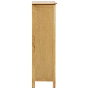 vidaXL Schuhschrank 76x37x105 cm Eiche Massivholz 247460
