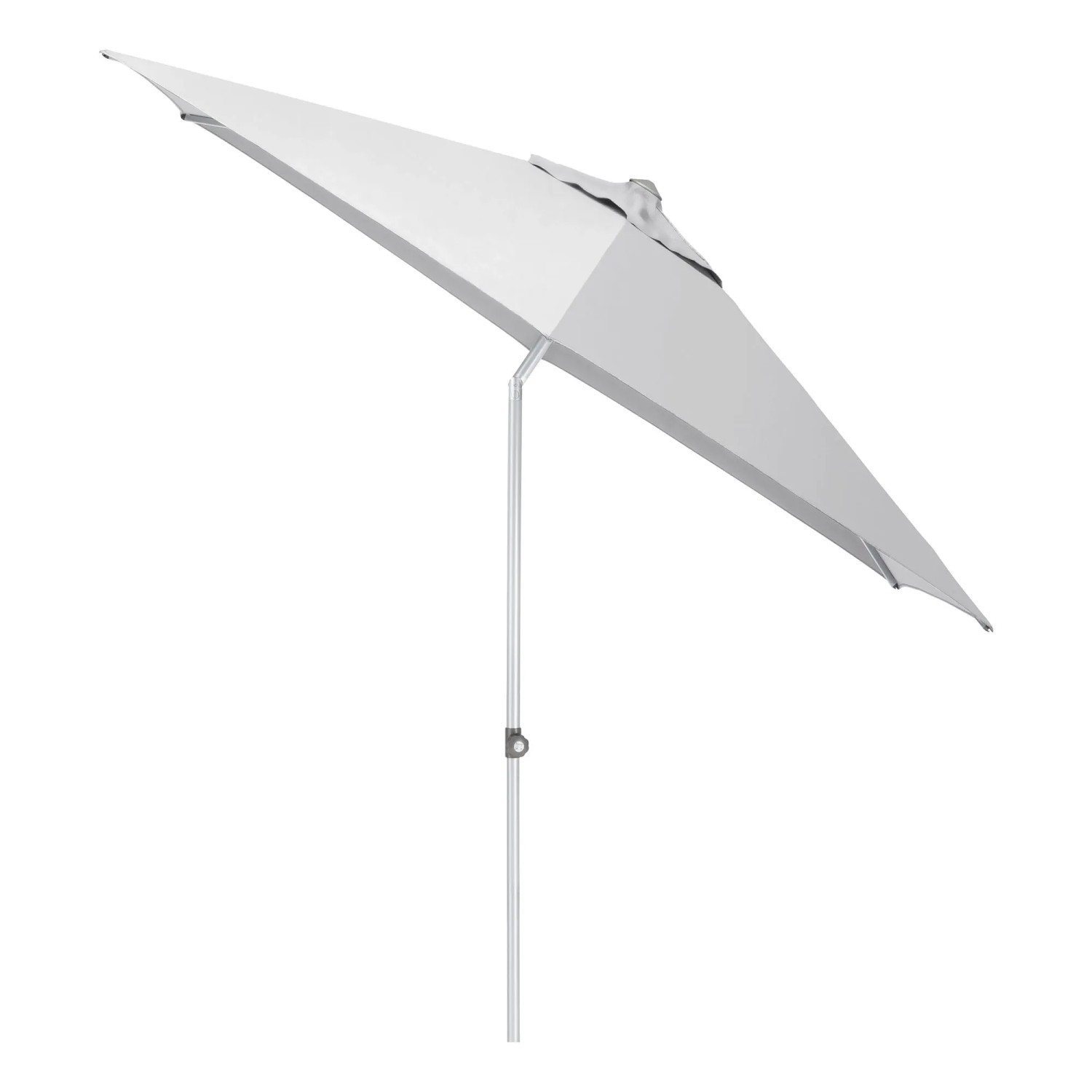 Kettler Marktschirm Ø 300 cm Silber-Grau mit Push-Up Mechanik