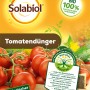 Packung Solabiol Tomatendünger 1,5 kg mit Tomatenabbildung. Fördert Wachstum und Ernte.