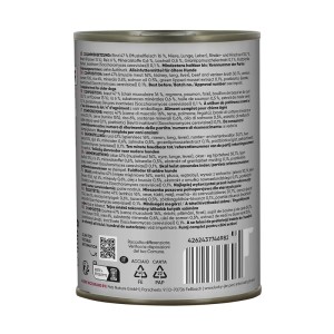 Lucky Jim Hunde-Nassfutter Senior Rind & Hirsch, 400g Dose. Alleinfutter für ältere Hunde.