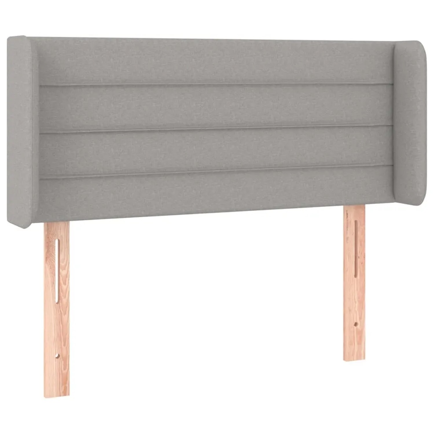 vidaXL LED Kopfteil Hellgrau 103x16x78/88 cm Stoff 3123366