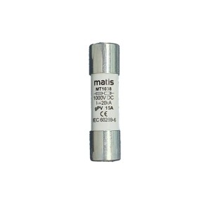 Matismart DC-Sicherungshalter 1P 10-32A 1000V 10x38mm inkl. 15A Sicherung für PV