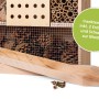 CULT at home Insektenhotel XXL mit Niströhren, Zapfen und Holzblöcken. Inklusive Erdspieße und Schrauben zur Montage.