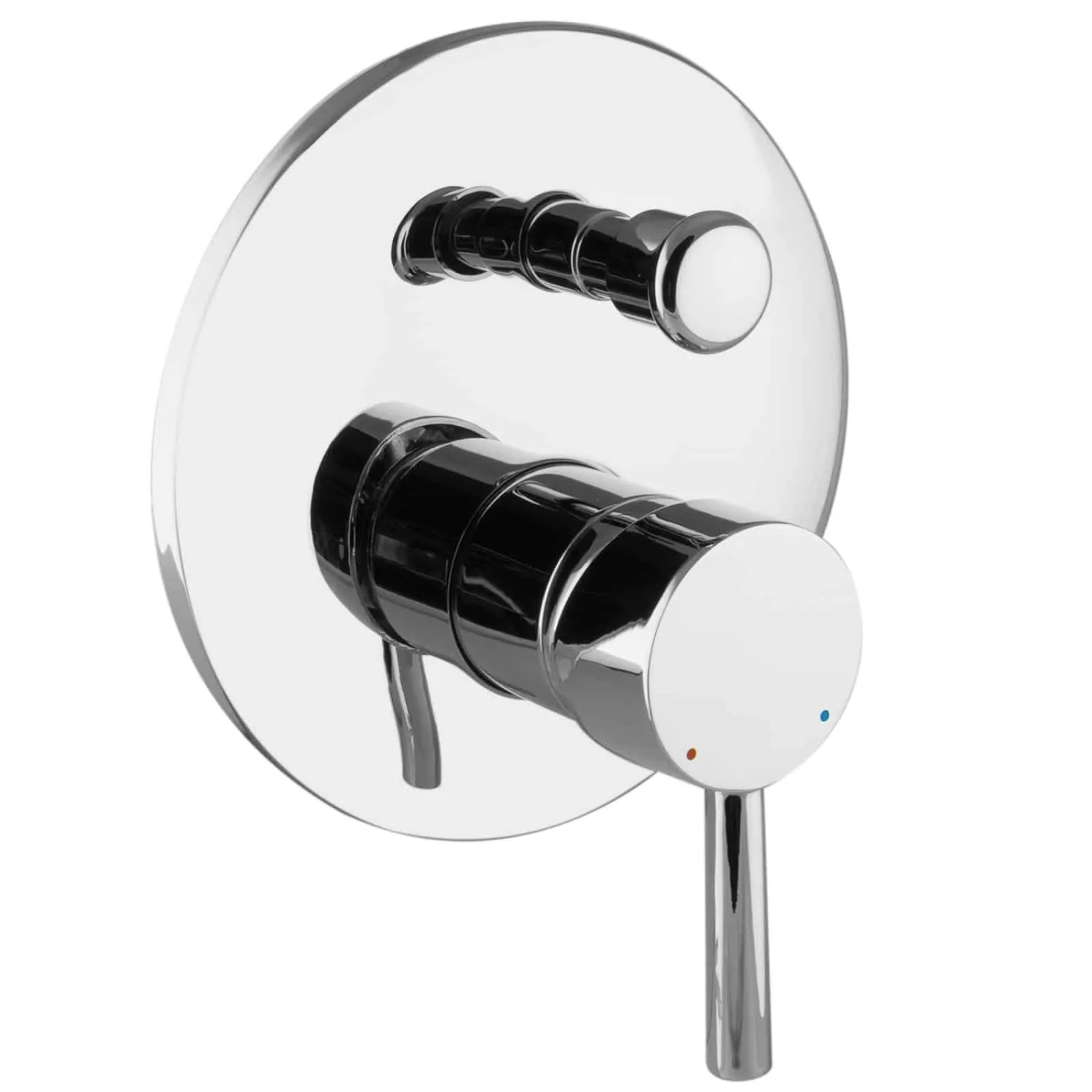 PaulGurkes Design Unterputz Duscharmatur Wannenarmatur mit Umsteller Rund
