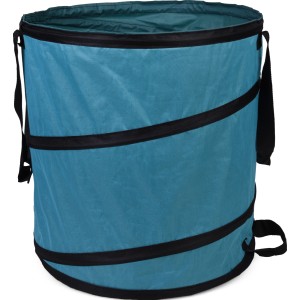 Blauer Gartensack Pop-Up mit 85 l Volumen zum Sammeln von Gartenabfällen.
