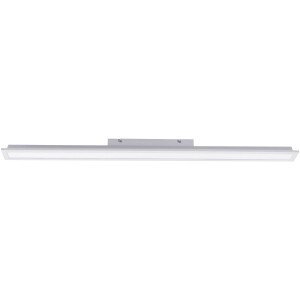 Just Light LED-Panel Fleet, weiße Deckenlampe, 100x10 cm, mit Bewegungsmelder.