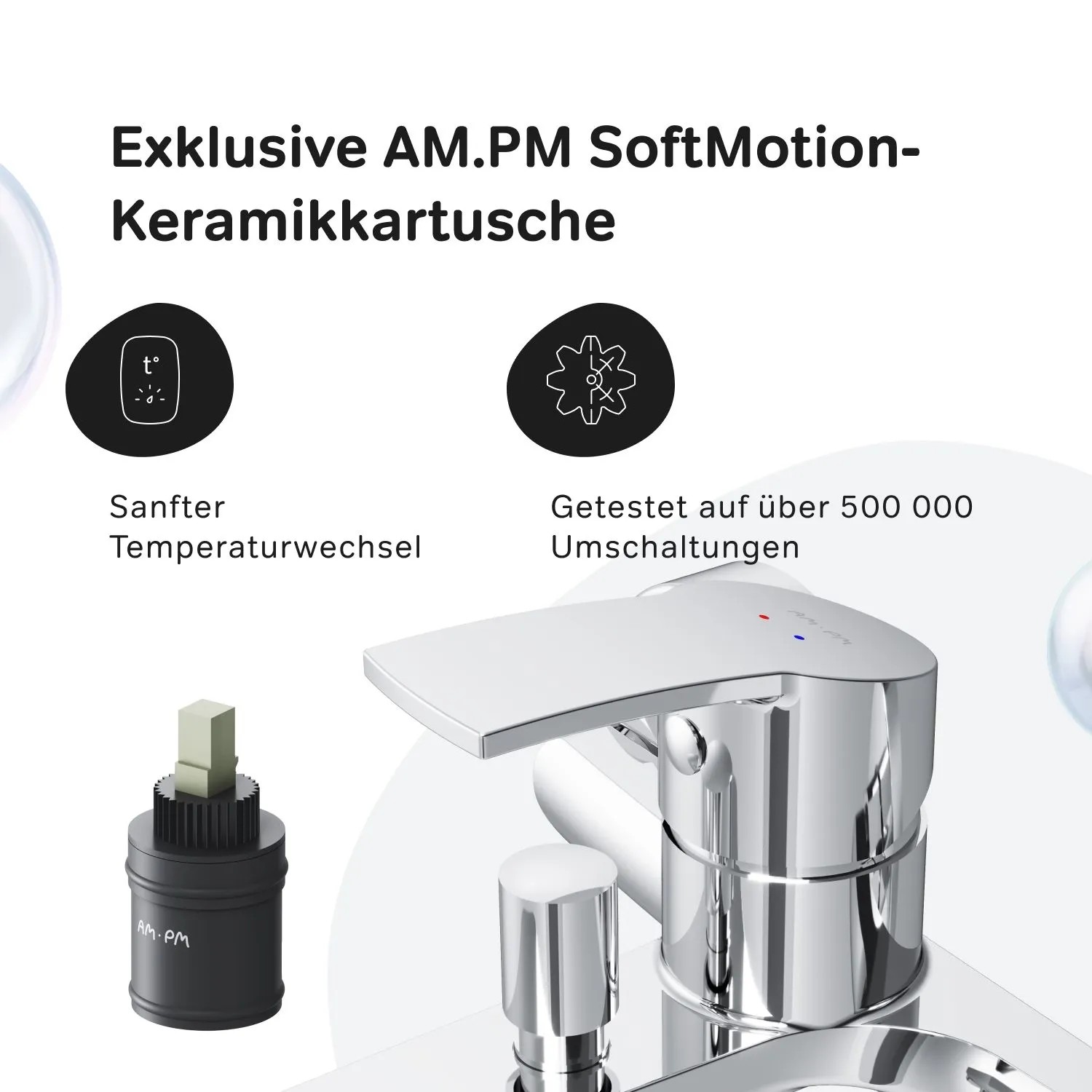 AM.PM Einhebel Wannenarmatur Brausearmatur Play Aufputz F8Y10000 Chrom_3