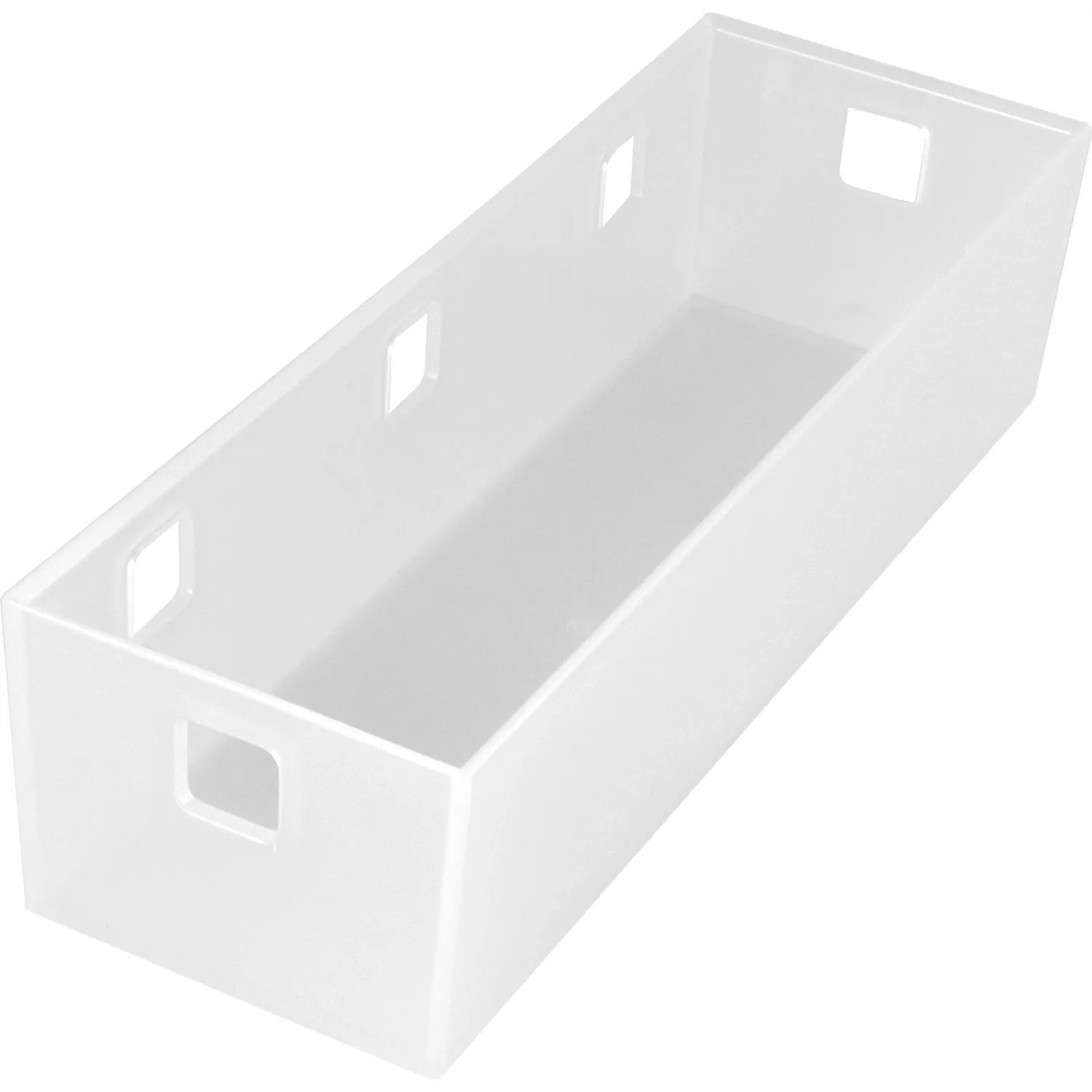 Ninka Banio Behälter 3-fach Organizer für Schränke 251x84x65mm Kunststoff Weiß Transulzent