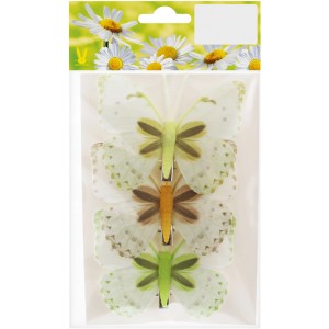 Deko-Schmetterlinge, mehrfarbig, 3 Stück im Set, ideal für die Osterdekoration.