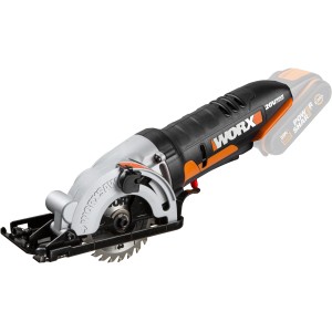 Worx Akku-Kompakt-Handkreissäge WX527.9 Solo 20 V, Handkreissäge mit Akku, schwarz/silber