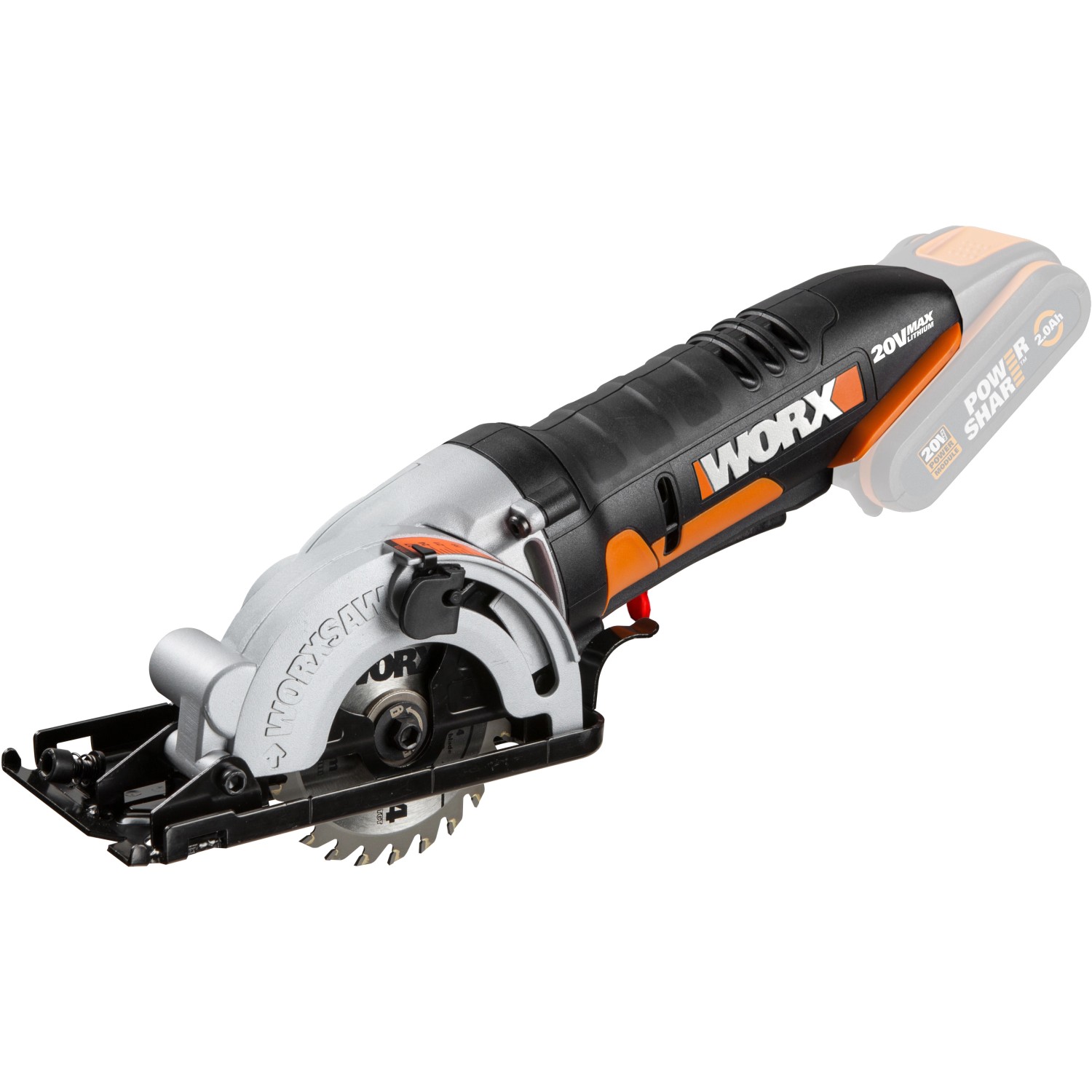 Worx Akku-Kompakt-Handkreissäge Worxsaw WX527.9 Solo 20 V